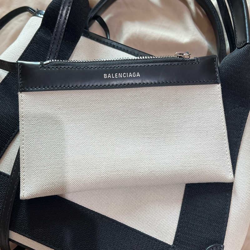 Balenciaga 巴黎世家 Navy XS 帆布包-16