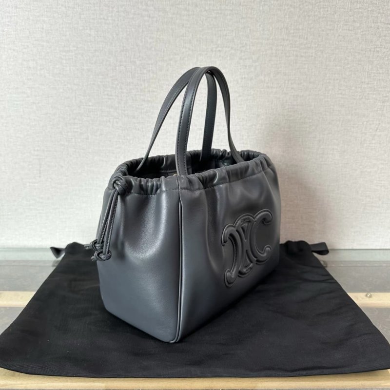 CELINE Cabas Triomphe灰金手提斜背包 22*18*13 99新配件塵袋-1