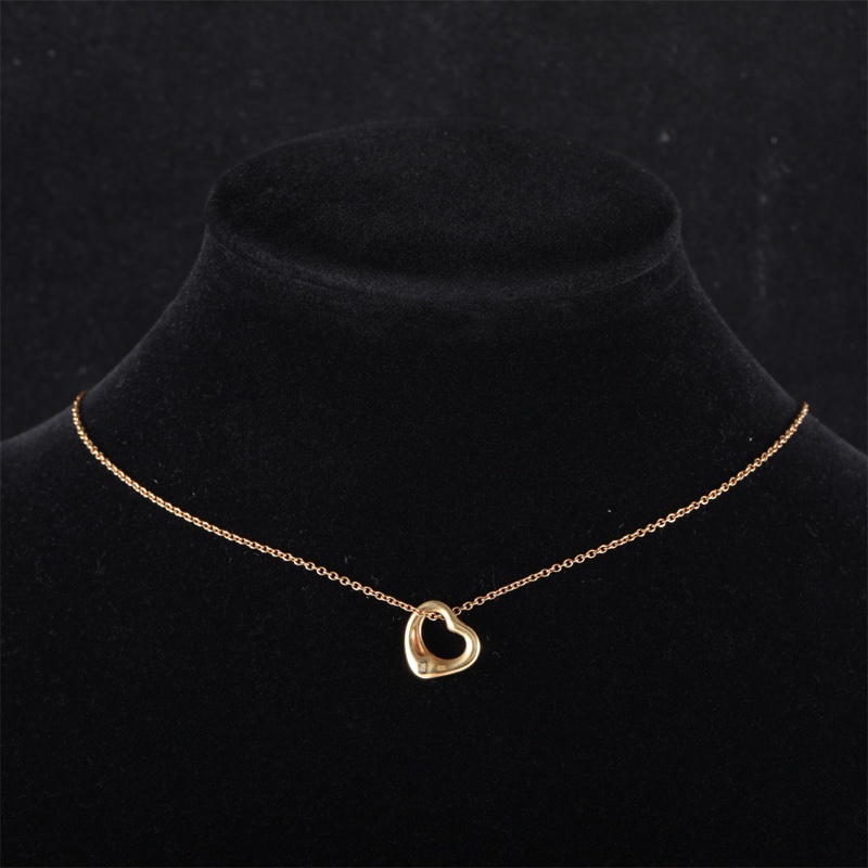 TIFFANY&CO(蒂芙尼) 18K黃金 黃金 愛心 小號項鏈 18K-0