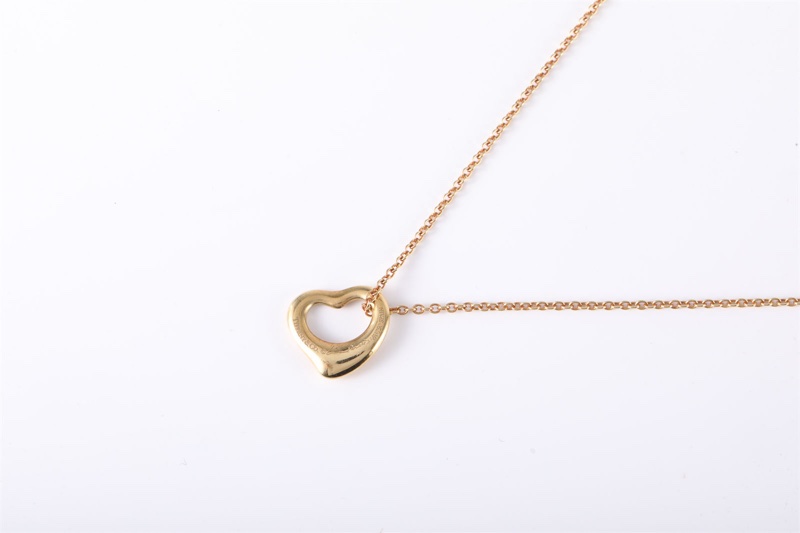 TIFFANY&CO(蒂芙尼) 18K黃金 黃金 愛心 小號項鏈 18K-2