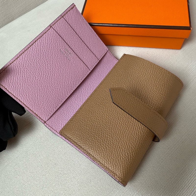 HERMES Bearn雙色雙摺短夾-1