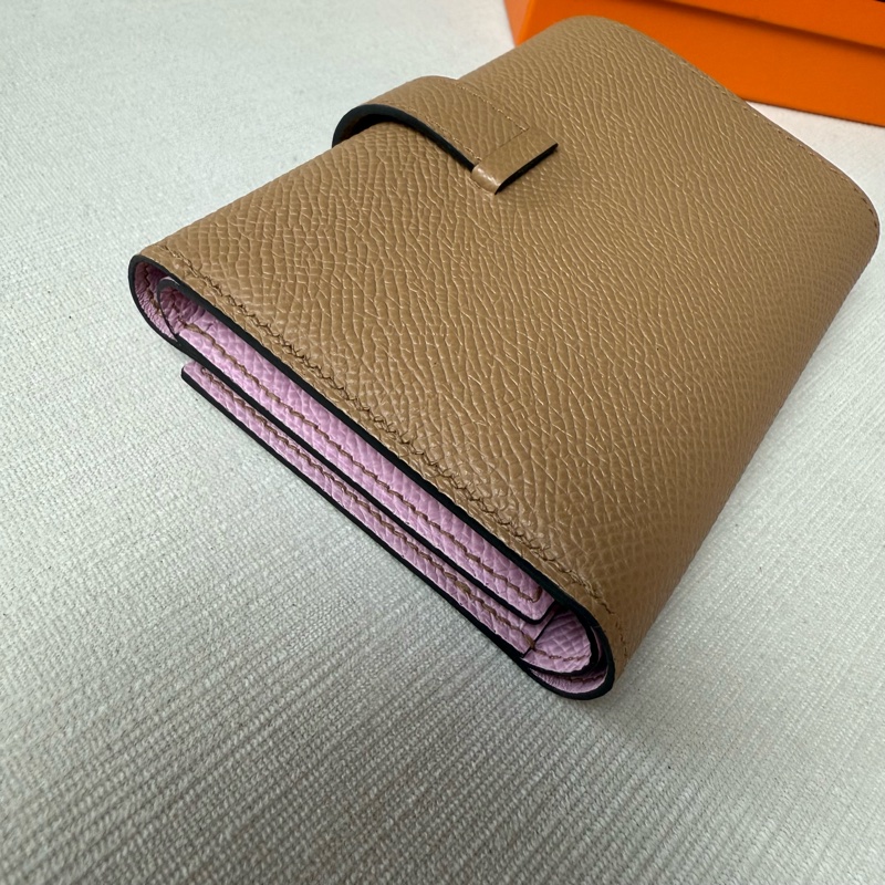 HERMES Bearn雙色雙摺短夾-14