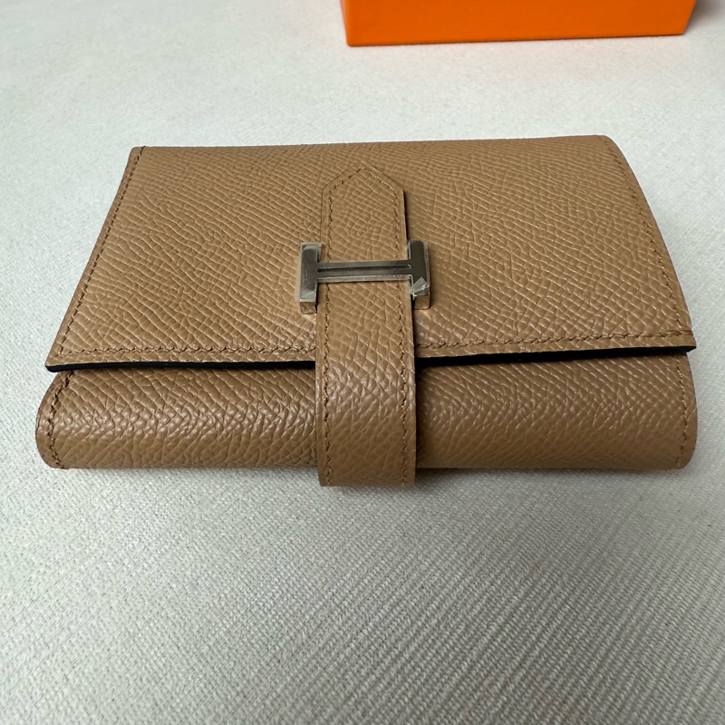 HERMES Bearn雙色雙摺短夾-18