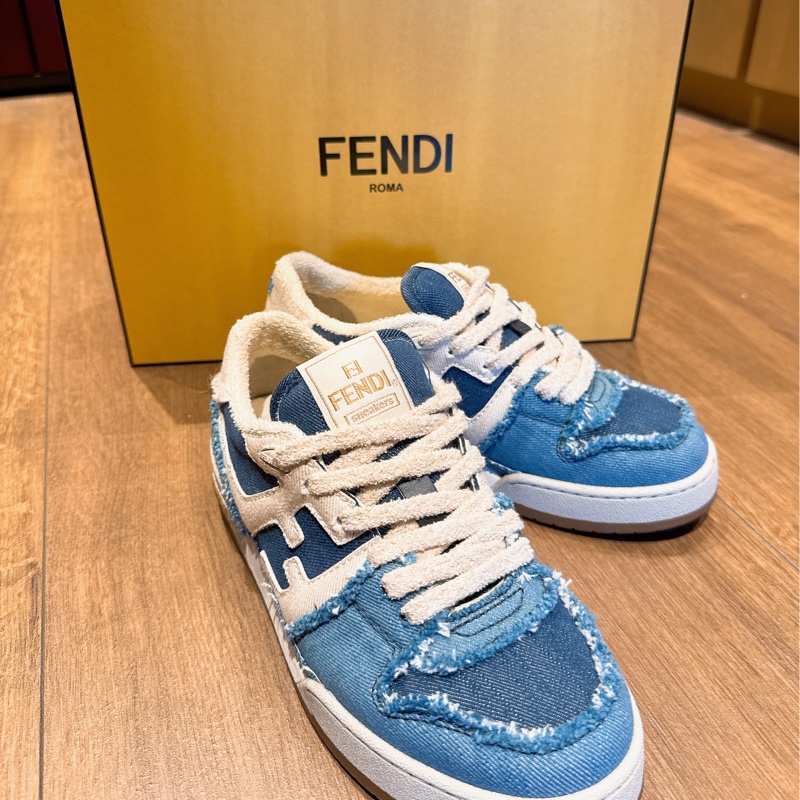 FENDI Match 丹寧低筒鞋 牛仔鞋-1