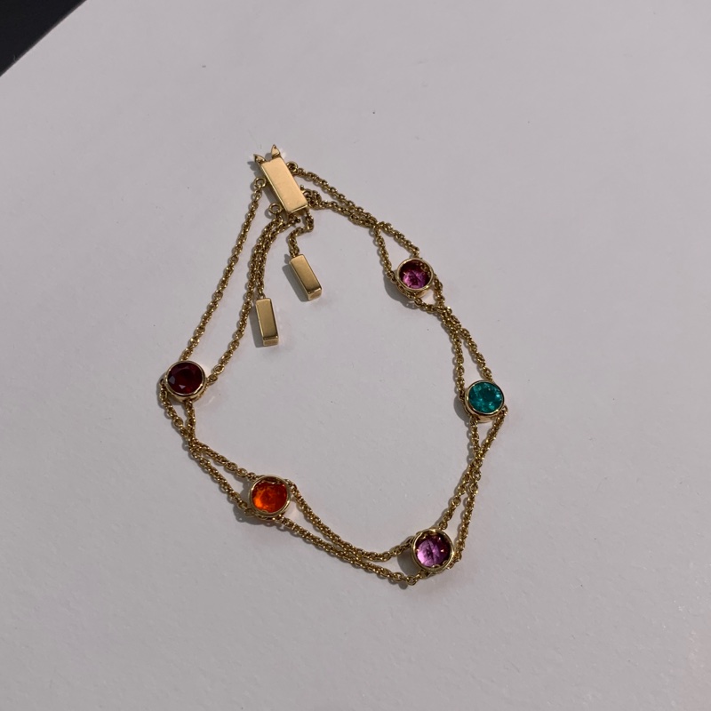 CHAUMET尚美 les acrostiches juex de liens系列定制藏頭詩彩寶手鍊， 長度17.5釐米-0