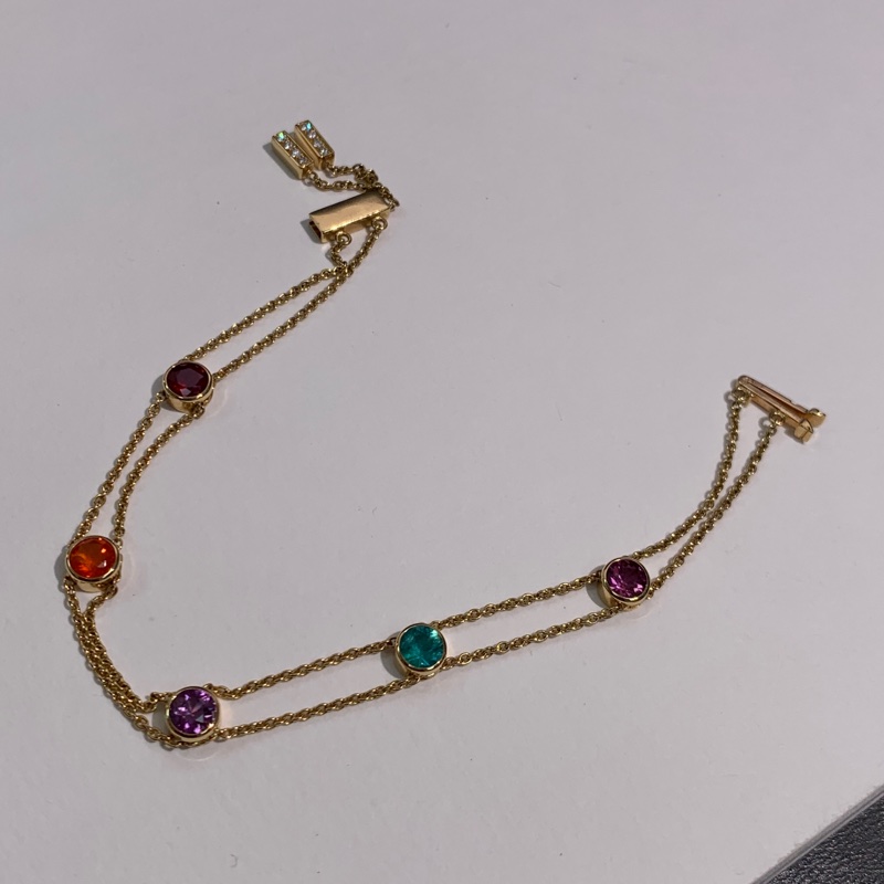 CHAUMET尚美 les acrostiches juex de liens系列定制藏頭詩彩寶手鍊， 長度17.5釐米-6