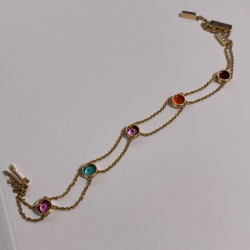 CHAUMET尚美 les acrostiches juex de liens系列定制藏頭詩彩寶手鍊， 長度17.5釐米-10