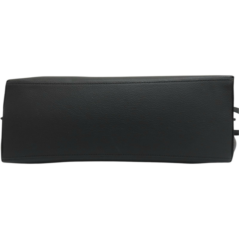 黑色 牛皮 肩背包-3