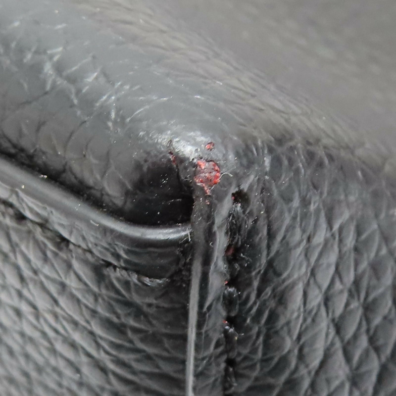 黑色 牛皮 肩背包-17