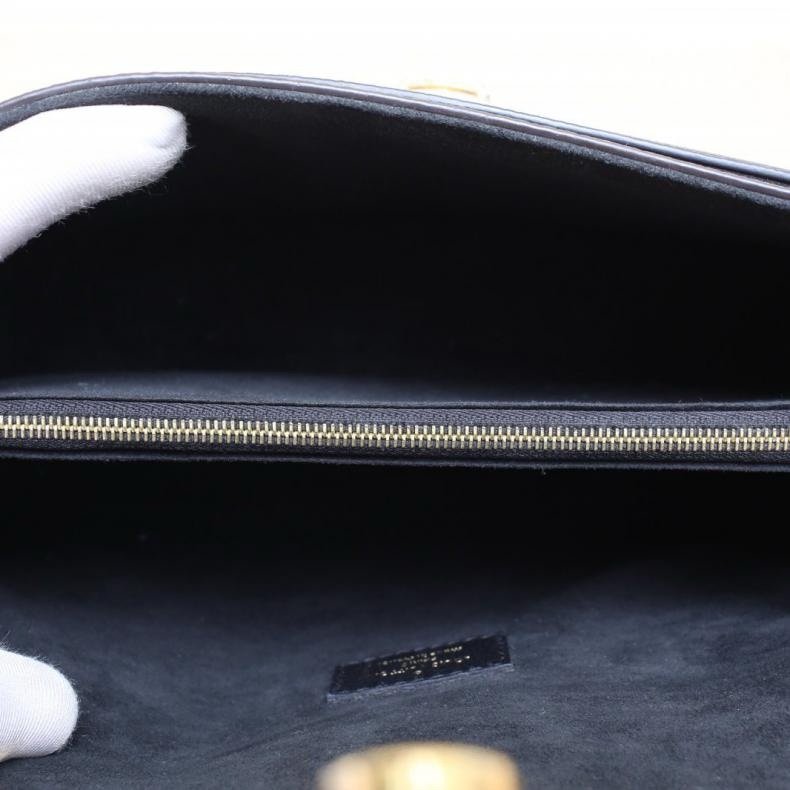 LOUIS VUITTON(路易威登) Victoire 維多利亞 手袋 黑色 PVC 金扣 晶片 老花-12