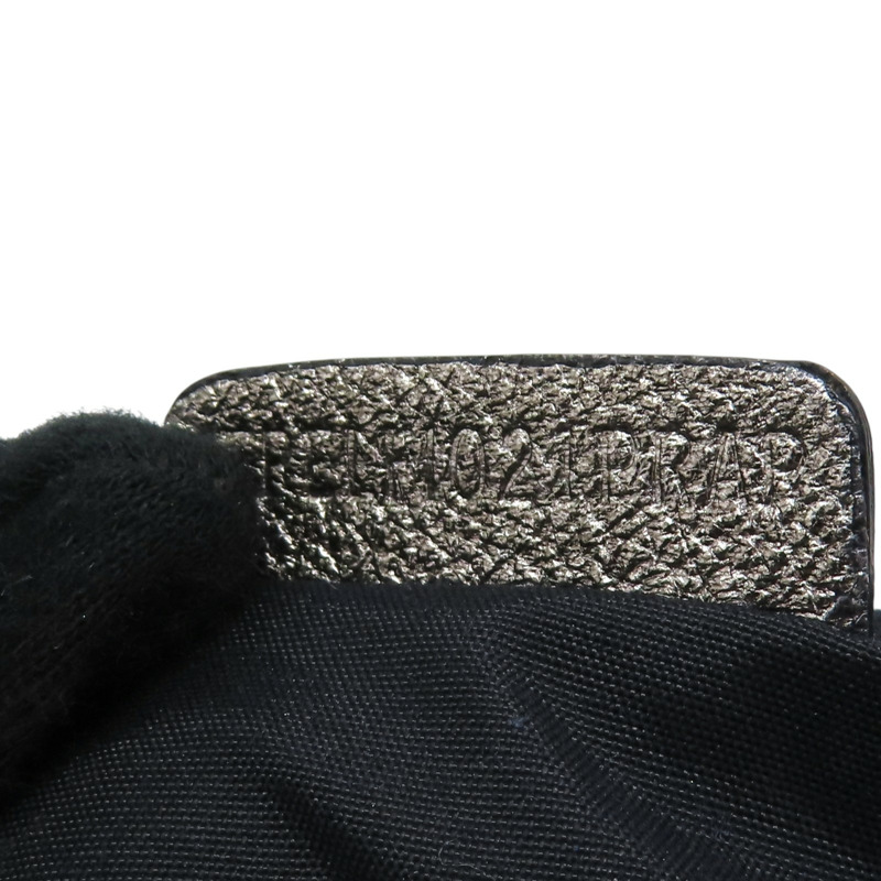 銀灰色 牛皮 肩背包-9