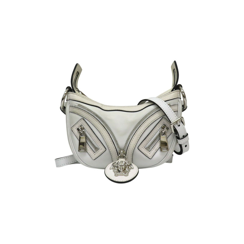 白色 牛皮 兩用包-0