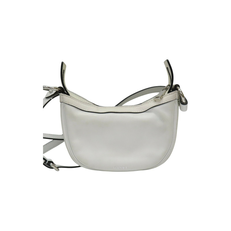 白色 牛皮 兩用包-1