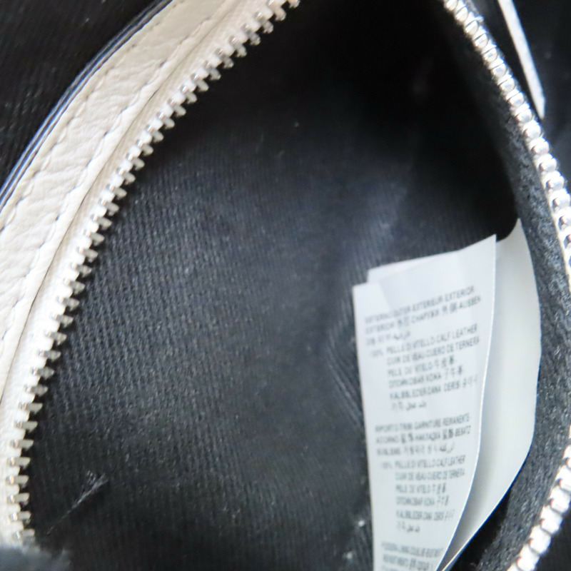 白色 牛皮 兩用包-5