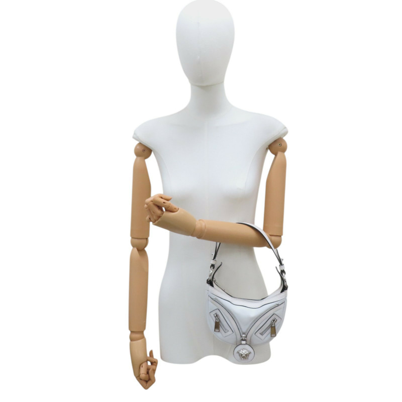 白色 牛皮 兩用包-13