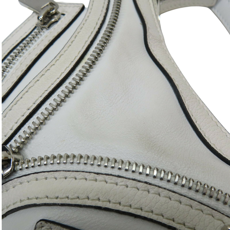 白色 牛皮 兩用包-19