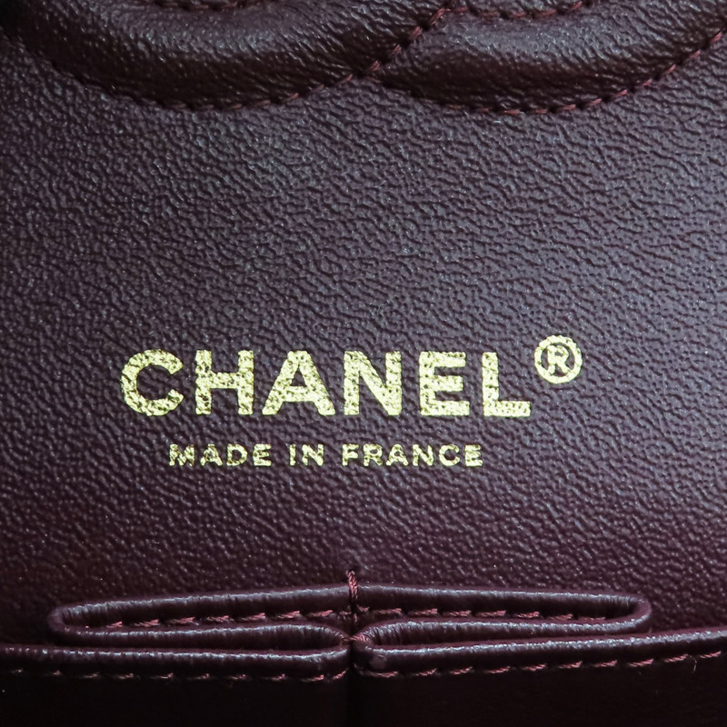 黑色 菱格紋 羊皮 COCO 25 鍊帶 肩背包 A01112-7