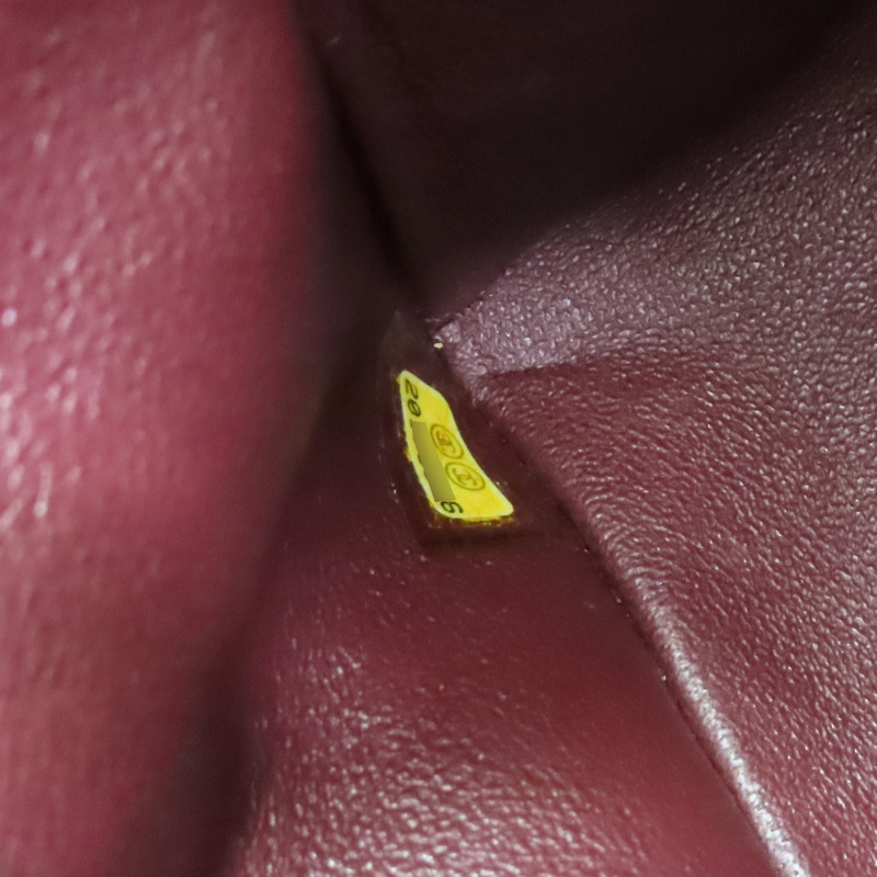 黑色 菱格紋 羊皮 COCO 25 鍊帶 肩背包 A01112-8