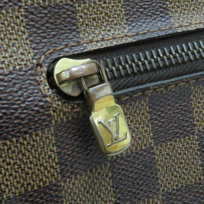 棕色 棋盤格 帆布 Brooklyn PM 肩背包 N51211-16