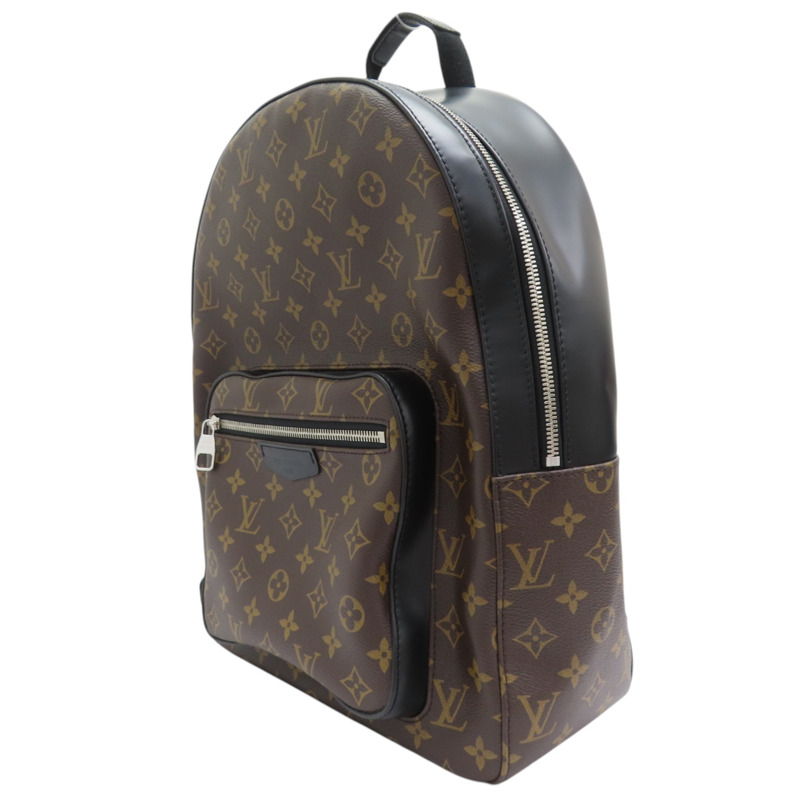 棕色 原花 PVC塗層帆布 後背包 M41530-2