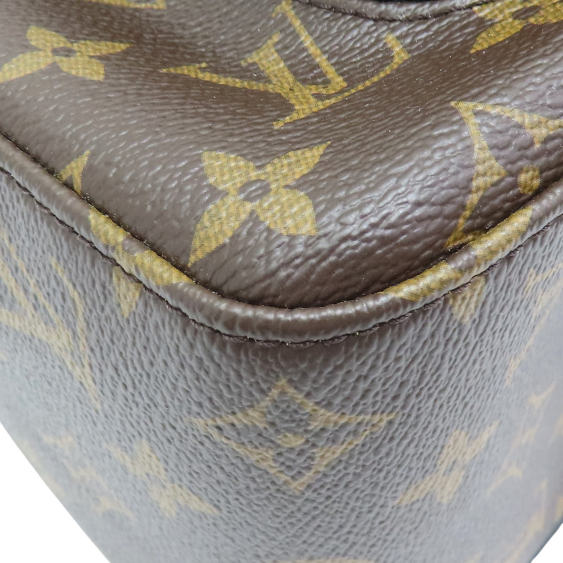 棕色 原花 PVC塗層帆布 後背包 M41530-8