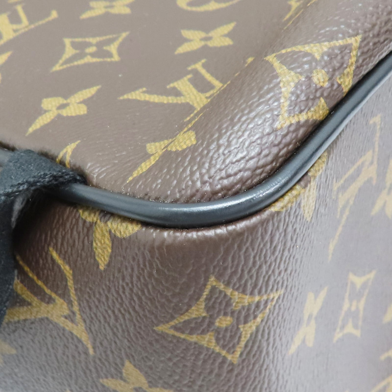 棕色 原花 PVC塗層帆布 後背包 M41530-10