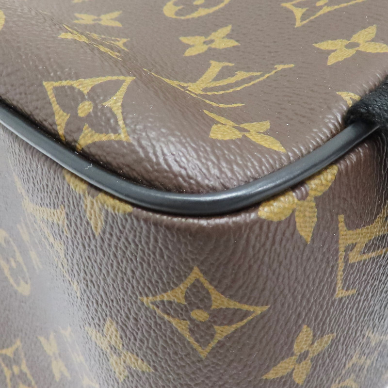 棕色 原花 PVC塗層帆布 後背包 M41530-11