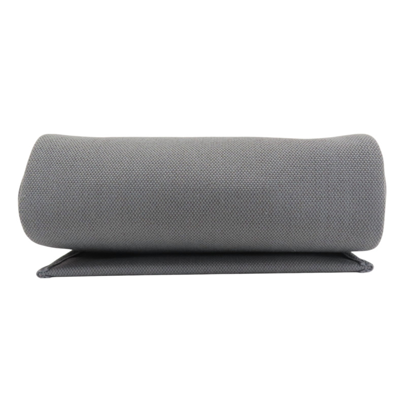 灰色 帆布 Herbag Zip 20 肩背包 W刻 銀扣【HERMES 愛馬仕】-3