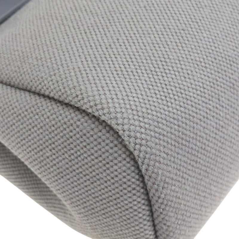 灰色 帆布 Herbag Zip 20 肩背包 W刻 銀扣【HERMES 愛馬仕】-9