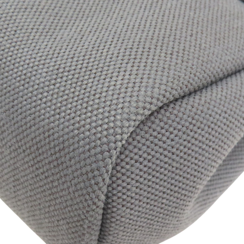 灰色 帆布 Herbag Zip 20 肩背包 W刻 銀扣【HERMES 愛馬仕】-10