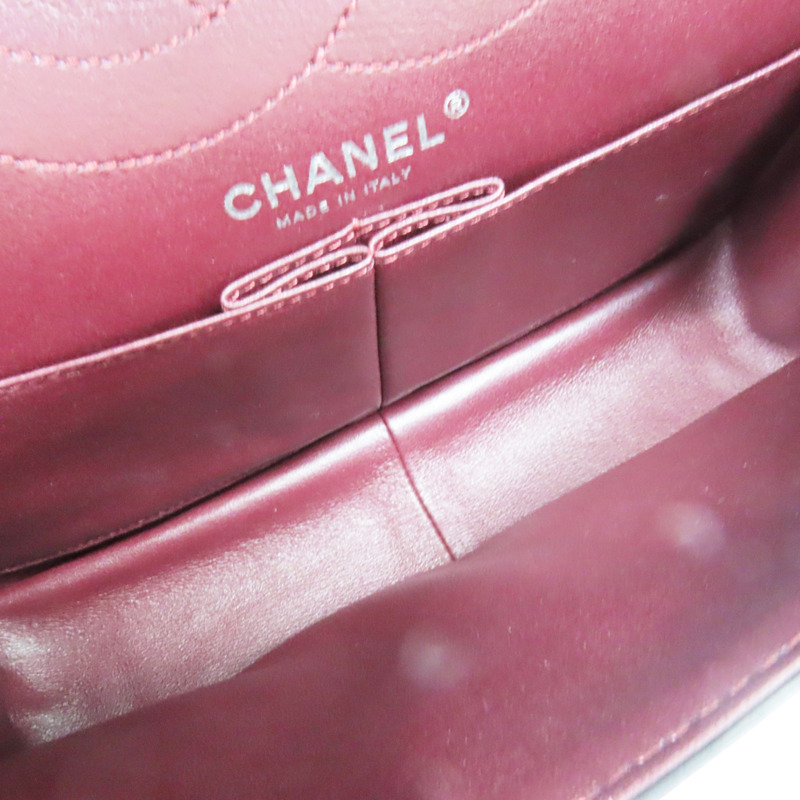 黑色 山型紋 牛皮 So Black 2.55 鍊帶 肩背包 (無卡)【CHANEL 香奈兒】 A37587-4