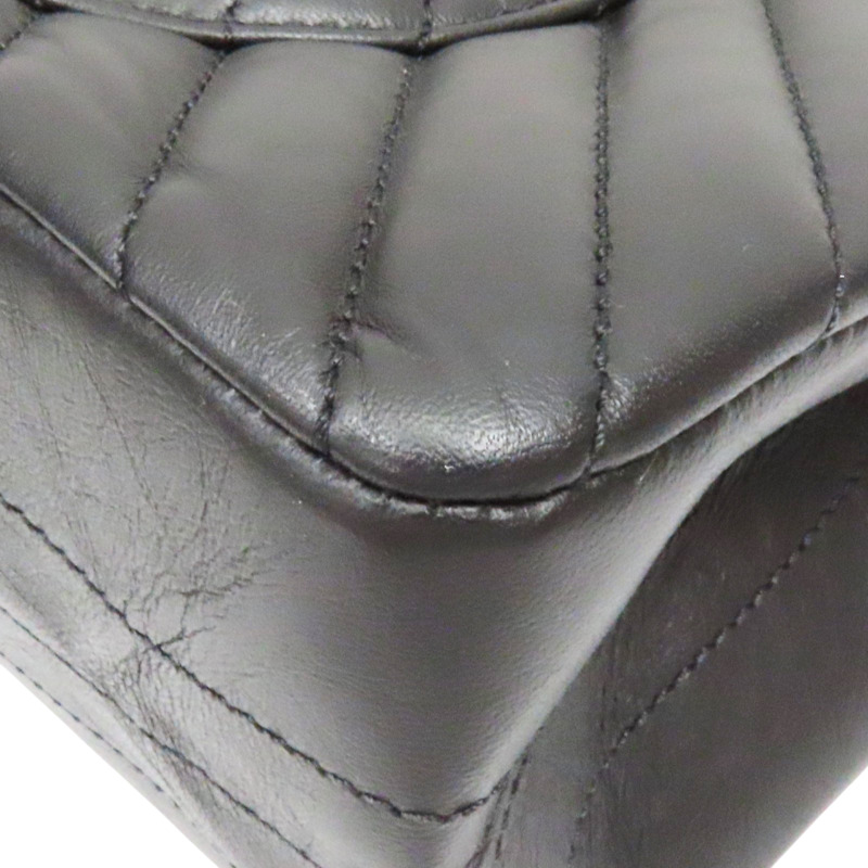 黑色 山型紋 牛皮 So Black 2.55 鍊帶 肩背包 (無卡)【CHANEL 香奈兒】 A37587-11