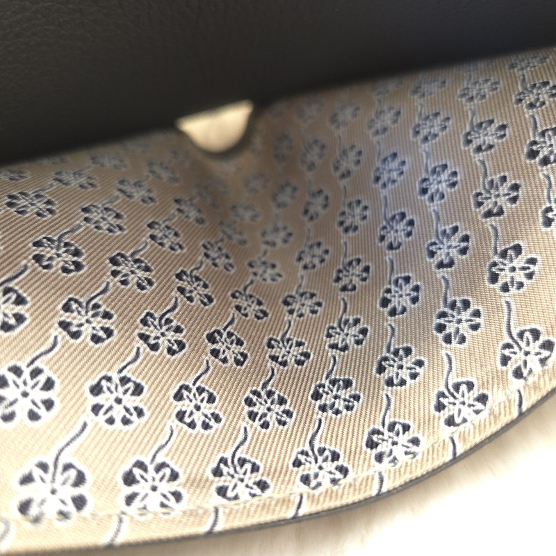 Hermès 男仕絲巾短夾 石板灰85-4