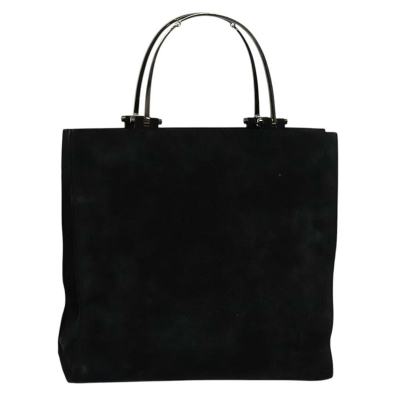 【日本直送】GUCCI 手提包 麂皮 黑色 銀色 002 1025 正品 ep9555-0