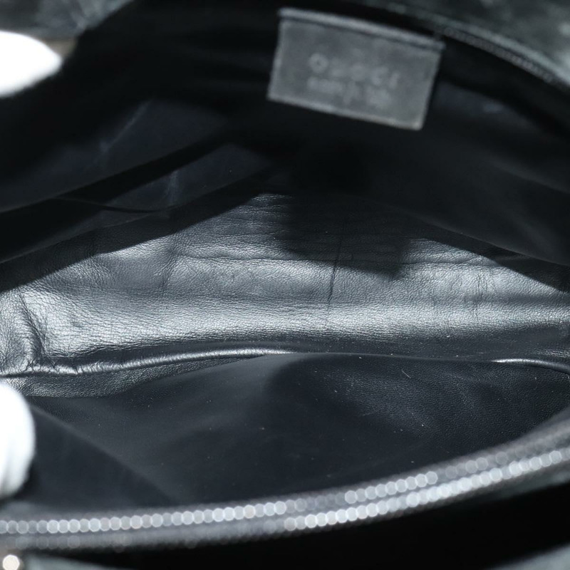 【日本直送】GUCCI 手提包 麂皮 黑色 銀色 002 1025 正品 ep9555-9
