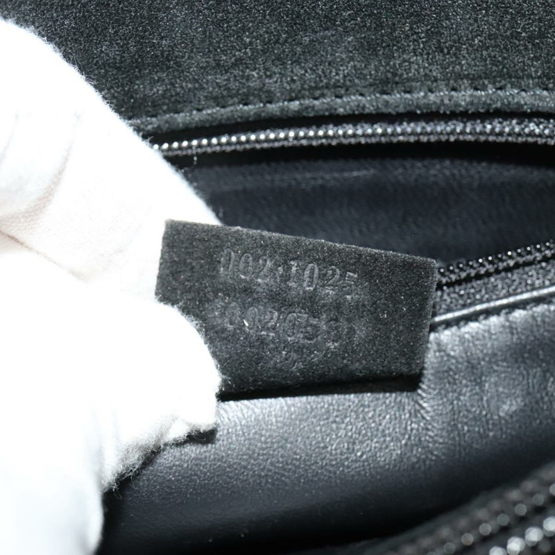 【日本直送】GUCCI 手提包 麂皮 黑色 銀色 002 1025 正品 ep9555-11