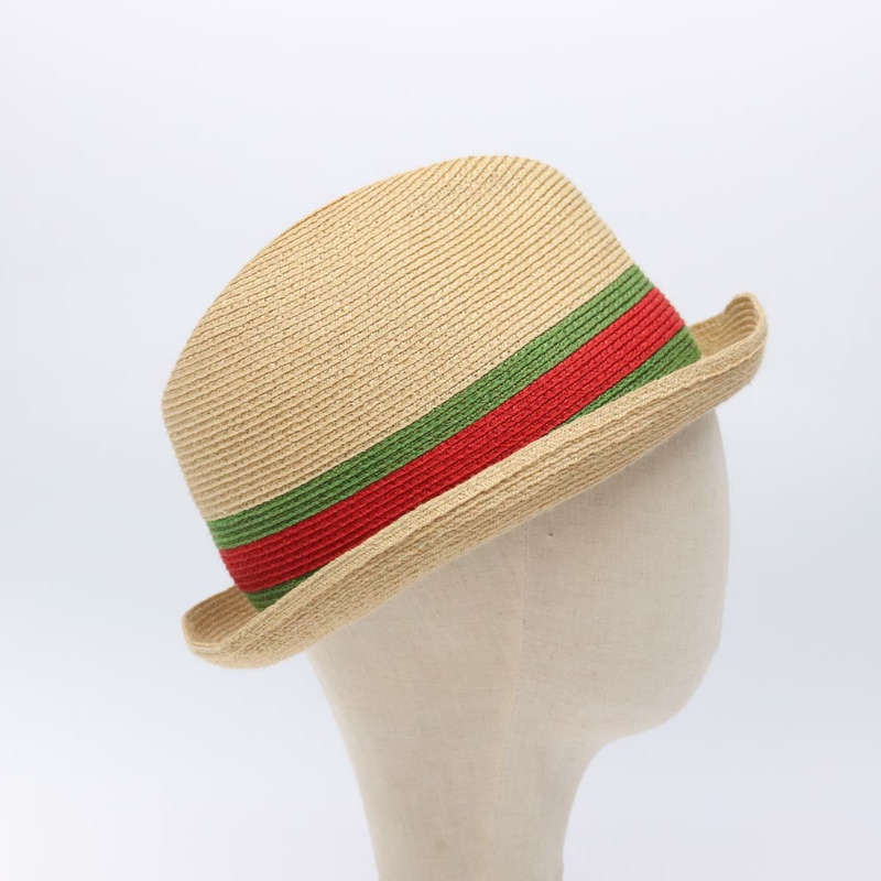 【日本直送】GUCCI Web Sherry 系列帽子，Abaca 布料，米色、紅色、綠色，貨號 234137，正品，yk18743-2