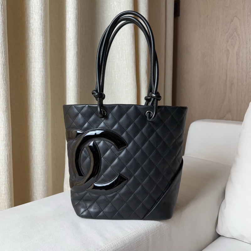 CHANEL Cambon Tote康鵬牛皮皮革托特包-0