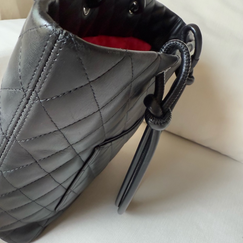 CHANEL Cambon Tote康鵬牛皮皮革托特包-16