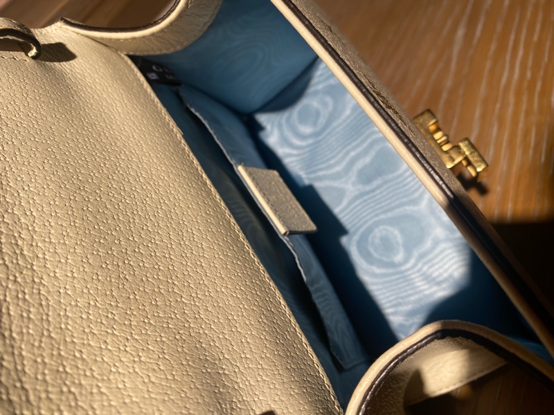 Gucci 古馳 限量款燙金蜜蜂款塞爾維亞手提單肩斜挎包-7