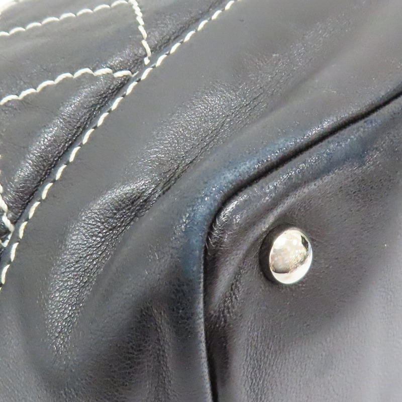 黑色 羊皮 水桶包 手提包 (無卡)【CHANEL 香奈兒】-11