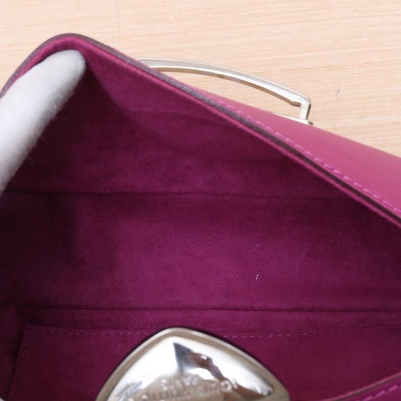 LOUIS VUITTON(路易威登) 紫色 EPI水波紋牛皮 銀扣 2007 中古腋下包單肩包-8