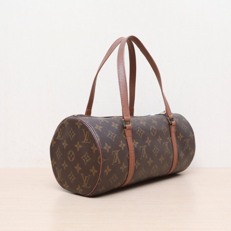 LOUIS VUITTON(路易威登) 中古 圓筒包30 老花 PVC 1991-4