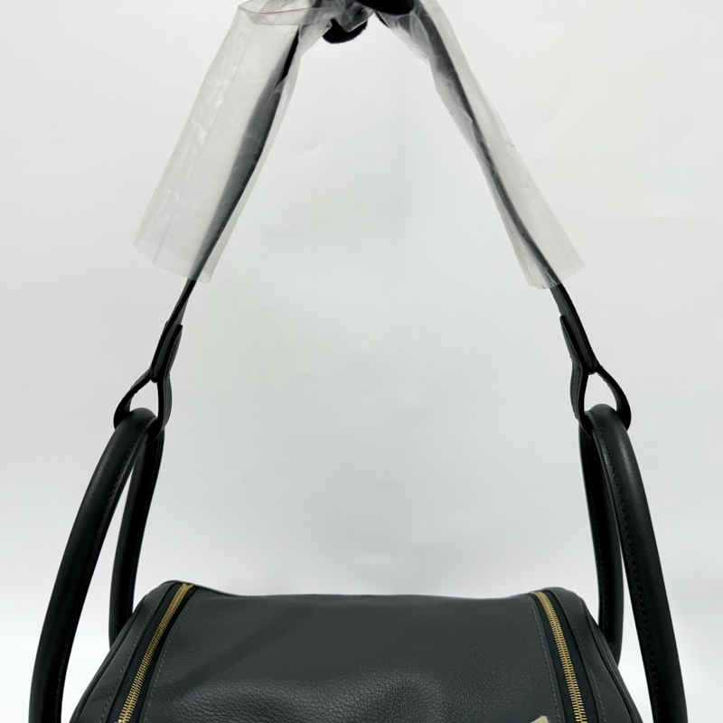 HERMES 1T泰坦綠EVERCOLOR皮金釦LINDY26-15