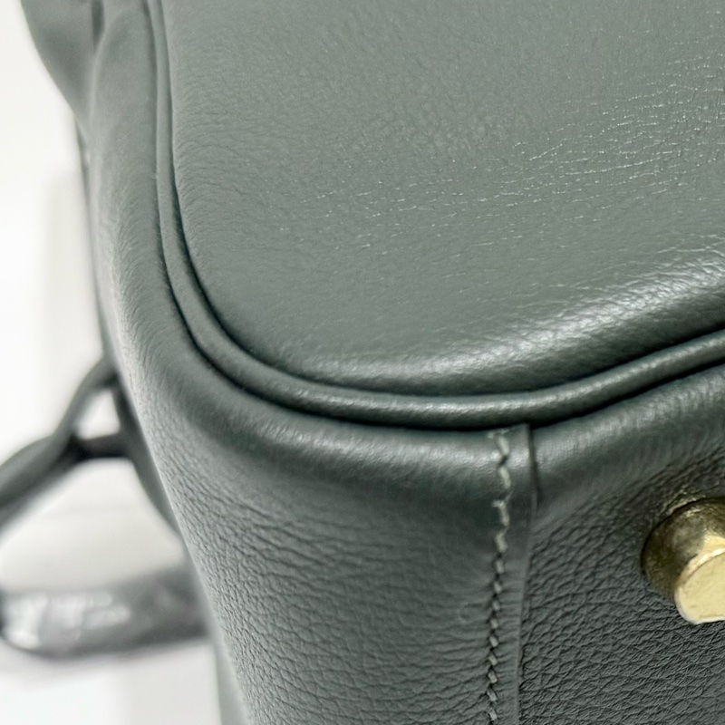 HERMES 1T泰坦綠EVERCOLOR皮金釦LINDY26-19