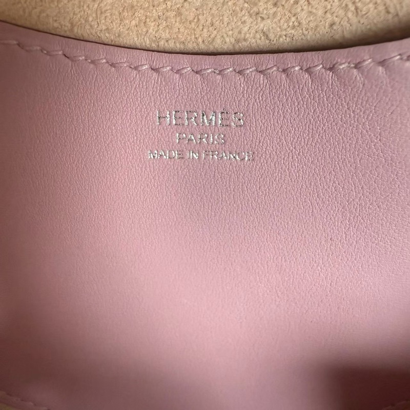 HERMES in the loop 18粉色豬鼻菜籃-15