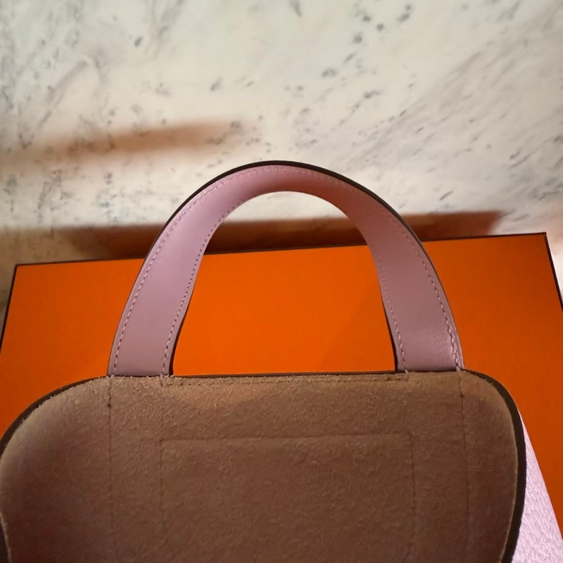 HERMES in the loop 18粉色豬鼻菜籃-18