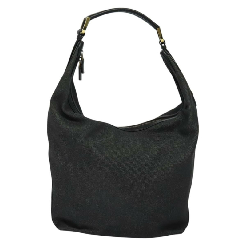 【日本直送】GUCCI Web Sherry Line 單肩包 帆布 黑色 金色 73884 正品 gh324-1