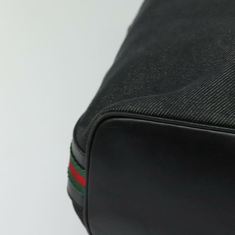 【日本直送】GUCCI Web Sherry Line 單肩包 帆布 黑色 金色 73884 正品 gh324-8