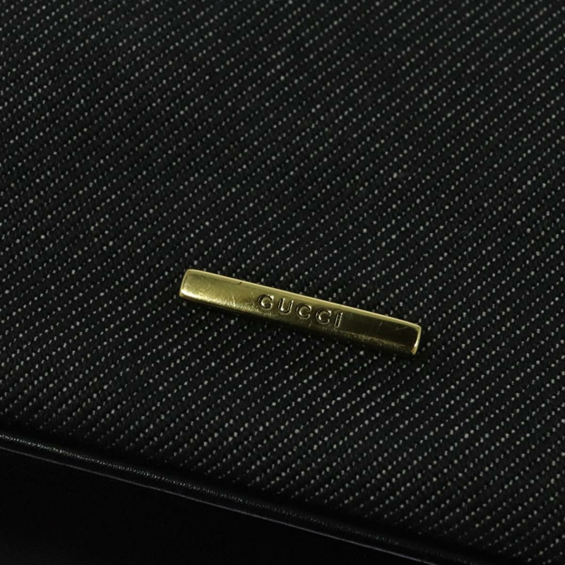 【日本直送】GUCCI Web Sherry Line 單肩包 帆布 黑色 金色 73884 正品 gh324-9